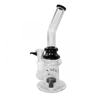 Бонг Black Leaf Bubbler Drum Percolator - Бонги - Бонги стеклянные - Изогнутые бонги - Магазин домашних увлечений homehobbyshop.ru